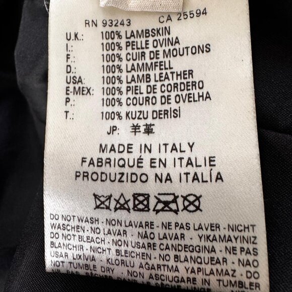 EU 38 ❤️$2495 DIESEL BLACK GOLD Women's LEATHER JACKET Biker Riding jacket ITALY - Picture 8 of 16